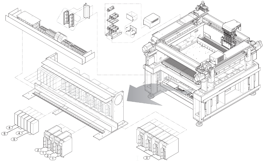 Electric Panel Assy of Samsung SM411 SM411N Fast & Flexible Chip Shooter Part 2