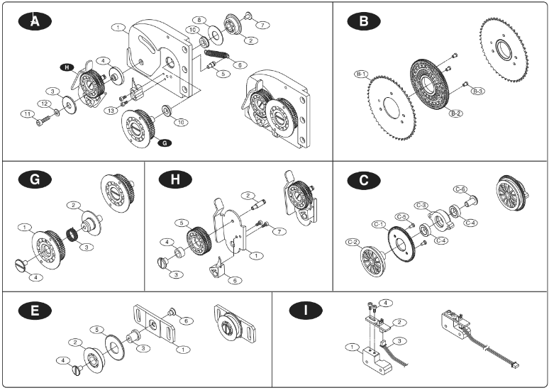 Mechanical Part List of SME 12mm Samsung Techwin SM DECAN Serials IT NONIT SMT Feeder Sub 2