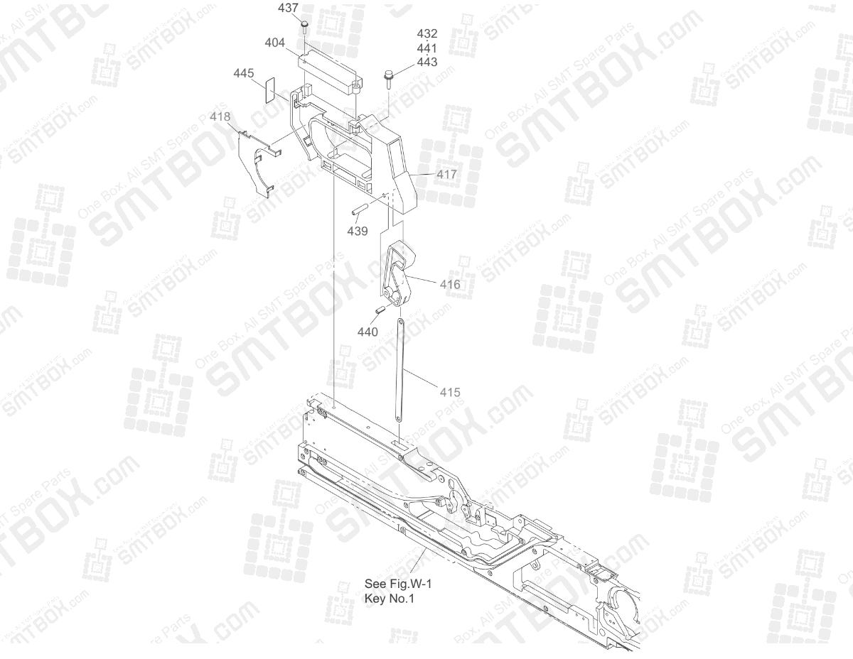 Operation Panel Section of Hitachi SMT Tape Feeder Part List of GT-18080B, 18081B, 18082B, 18083B