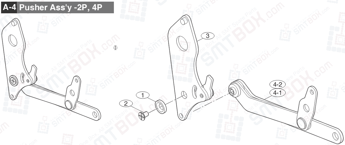 Sub 2 Part list of Hanwha Samsung Techwin 8mm SMN Tape Feeder SM DECAN IT 8mm4P SBFB32010K 8mm2P SBFB32000K