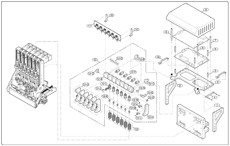 Carrier Assembly on Samsung Techwin SM321 SMT Component Placement Machine