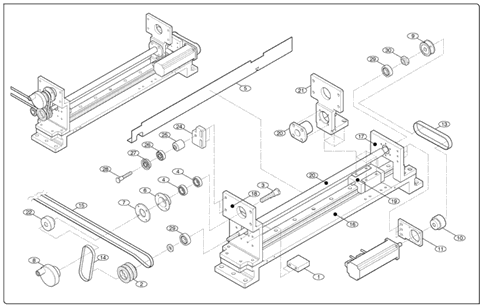 Exit Conveyor Assembly of Required Materials for Conveyor on Samsung SM321