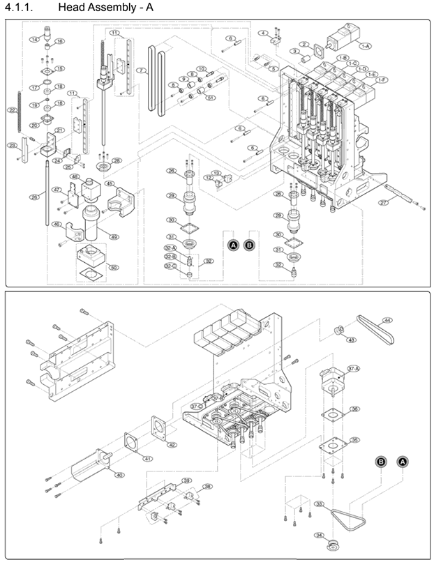 Head Assembly - A of Required Materials for Head Head Module on Samsung SM321