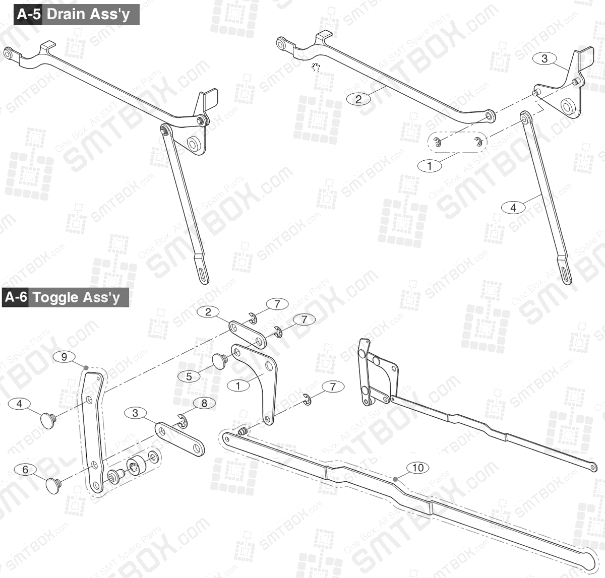 Sub-2 Part list of Hanwha Samsung Techwin 12mm SMN Tape Feeder SM DECAN IT SBFB33000K NonIT SBFB33100K