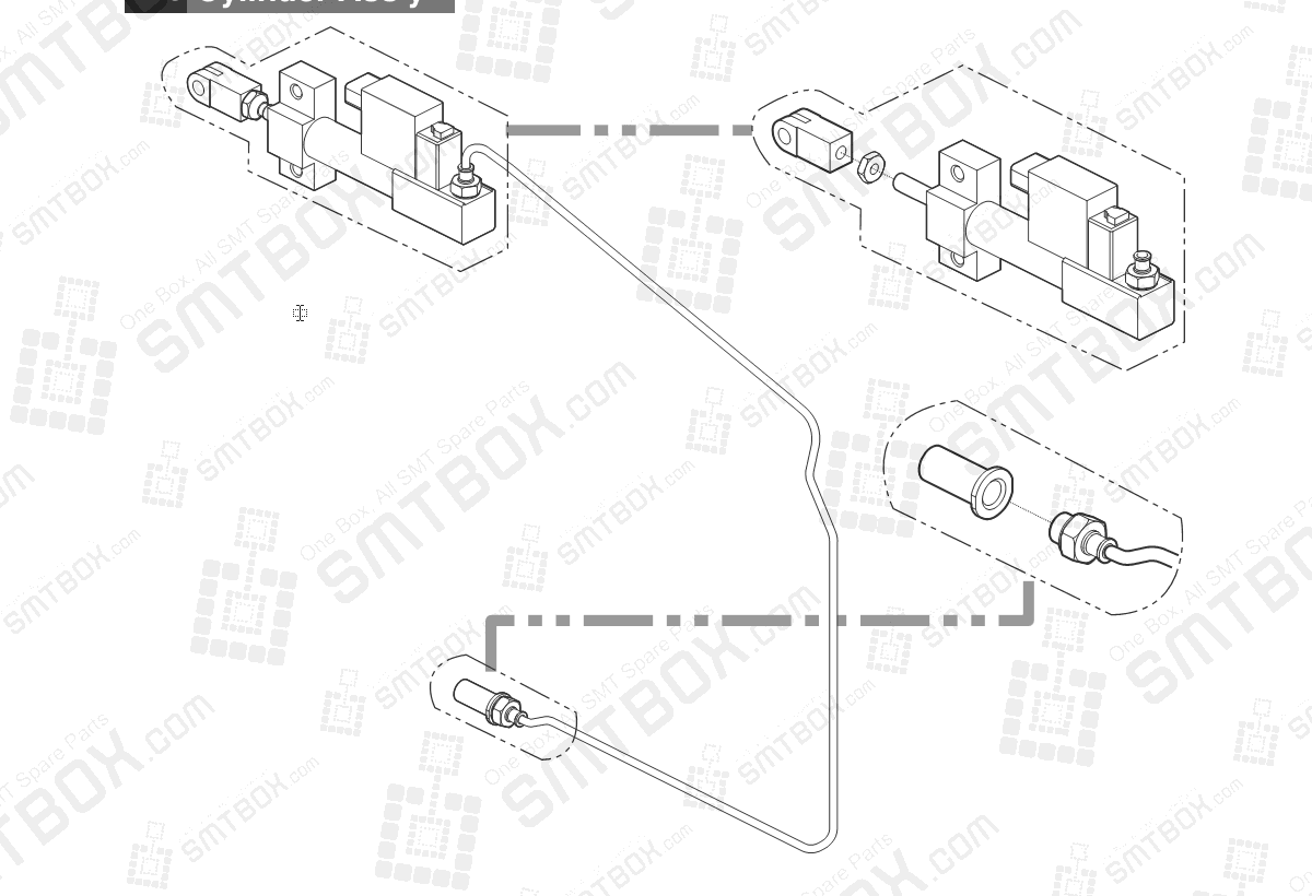 Sub 1.1 Part list of Hanwha Samsung Techwin 8mm SMN Tape Feeder SM DECAN IT 8mm4P SBFB32010K 8mm2P SBFB32000K