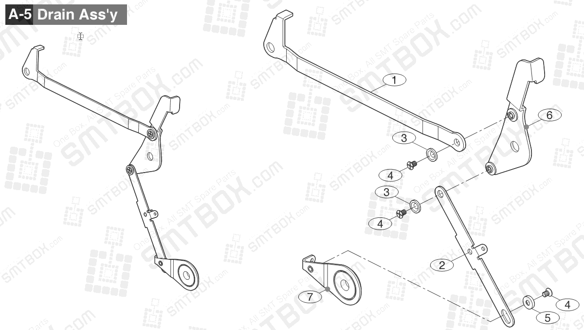 Sub 2.2 Part list of Hanwha Samsung Techwin 8mm SMN Tape Feeder SM DECAN IT 8mm4P SBFB32010K 8mm2P SBFB32000K